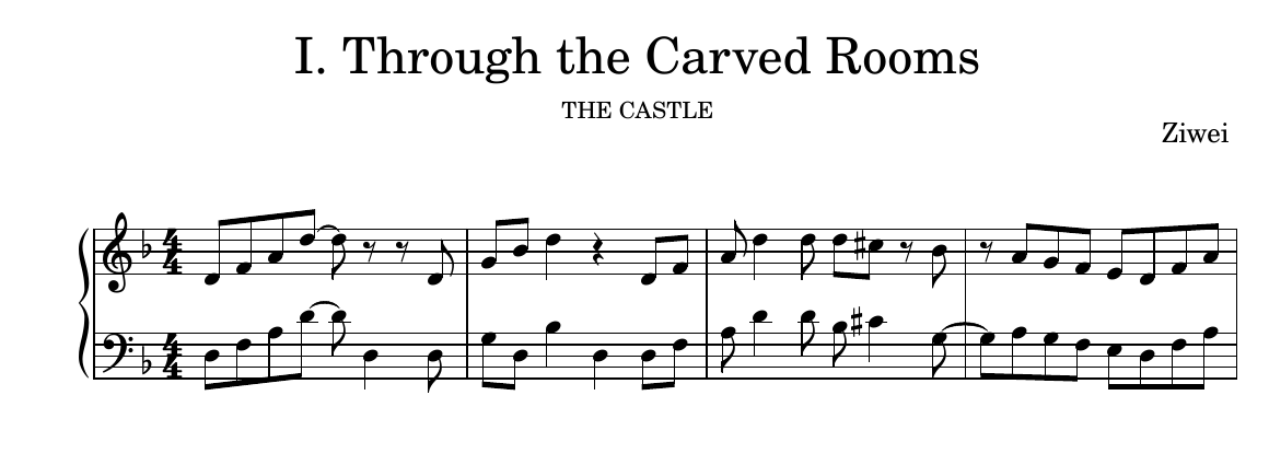 Score preview for Through the Carved Rooms